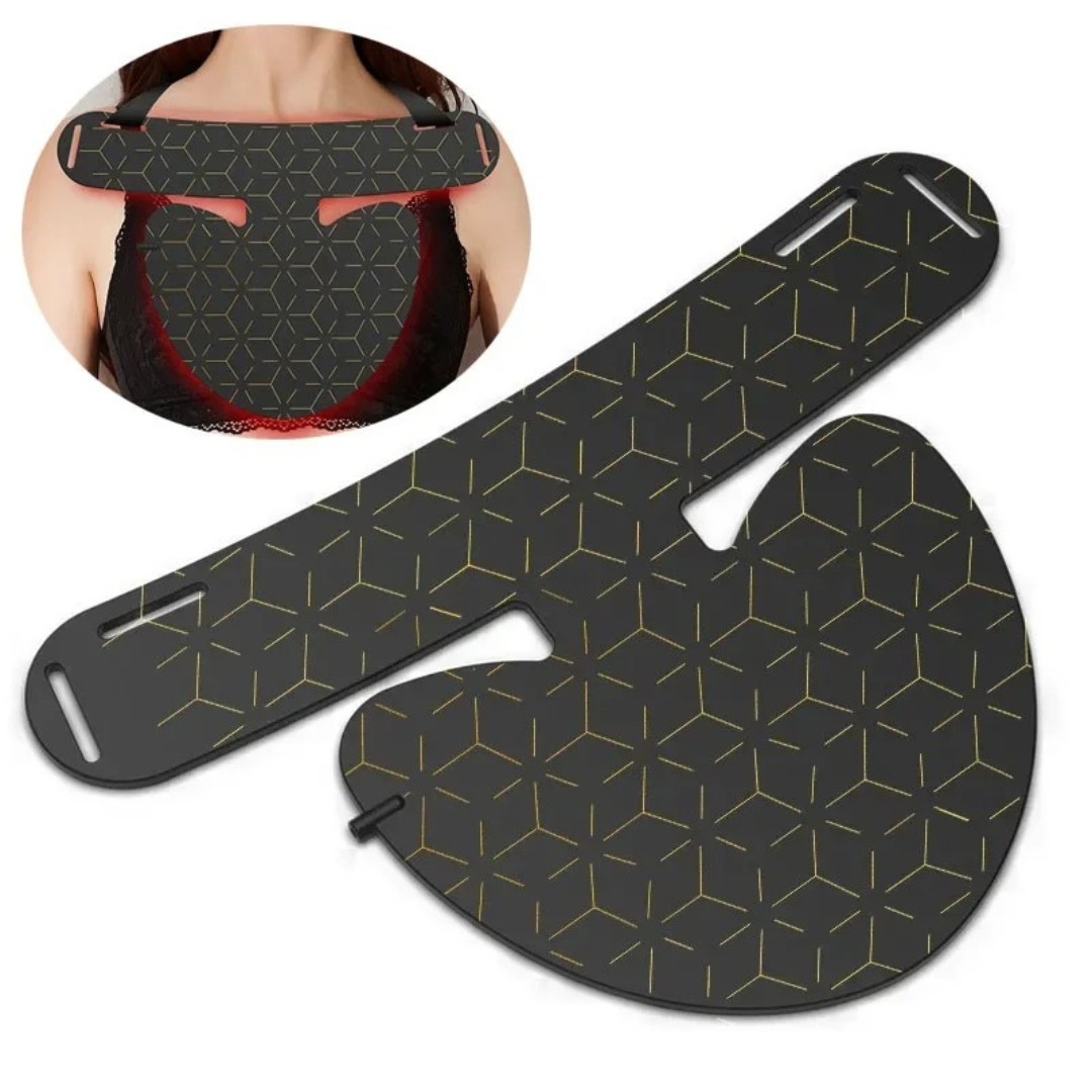 PhotonGlow Halsmaske – LED Silikonmaske für Straffung & Verjüngung