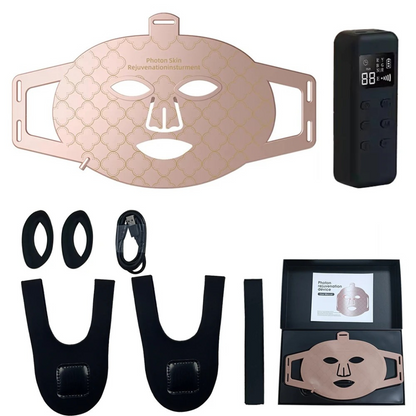 LumiSkin 8-Farb LED-Maske – Intensive Hautverjüngung mit Infrarot & Rotlicht