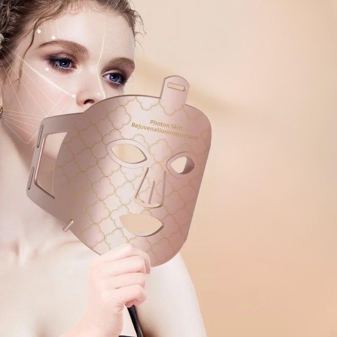 LumiSkin 8-Farb LED-Maske – Intensive Hautverjüngung mit Infrarot & Rotlicht