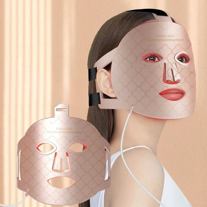 LumiSkin 8-Farb LED-Maske – Intensive Hautverjüngung mit Infrarot & Rotlicht