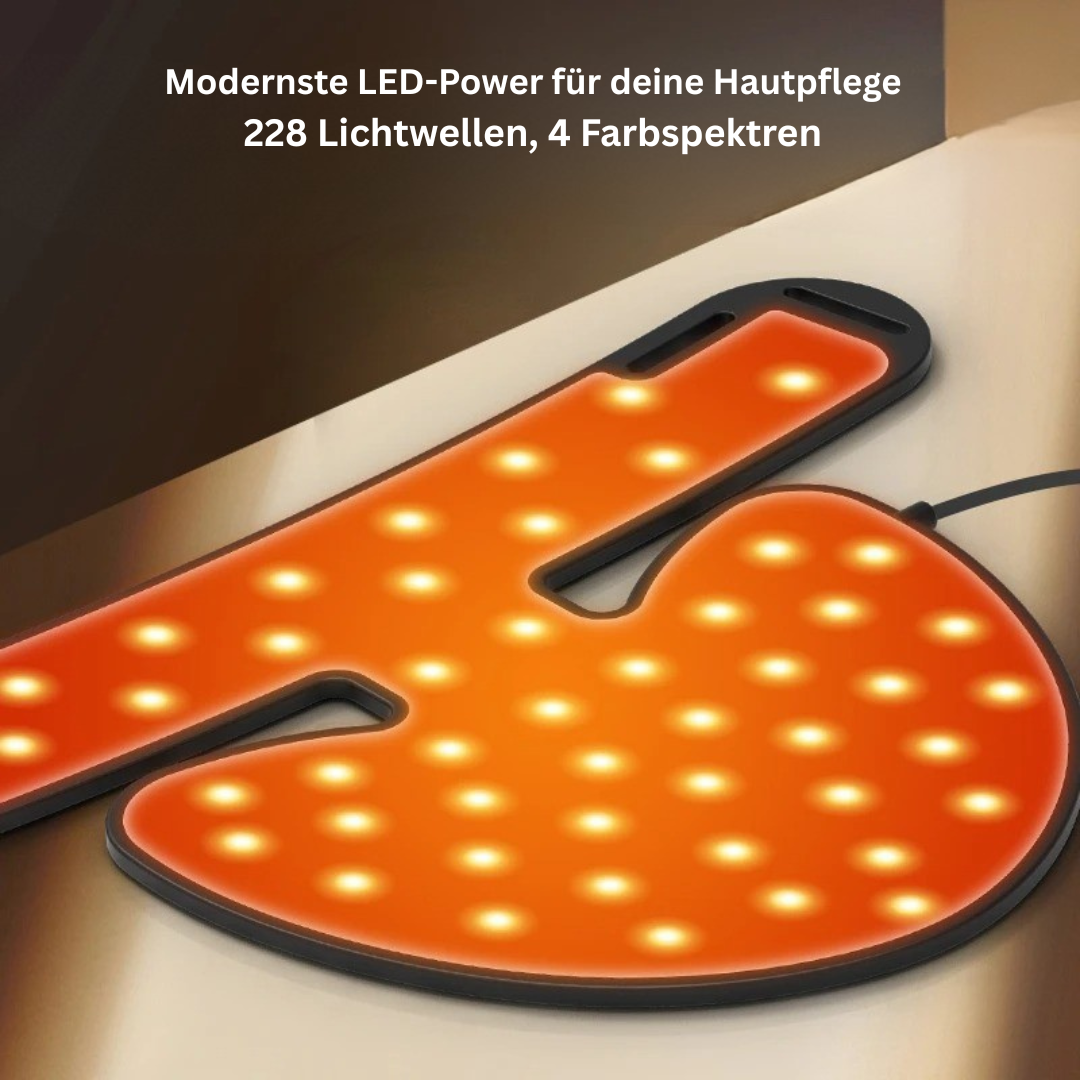 PhotonGlow Halsmaske – LED Silikonmaske für Straffung & Verjüngung